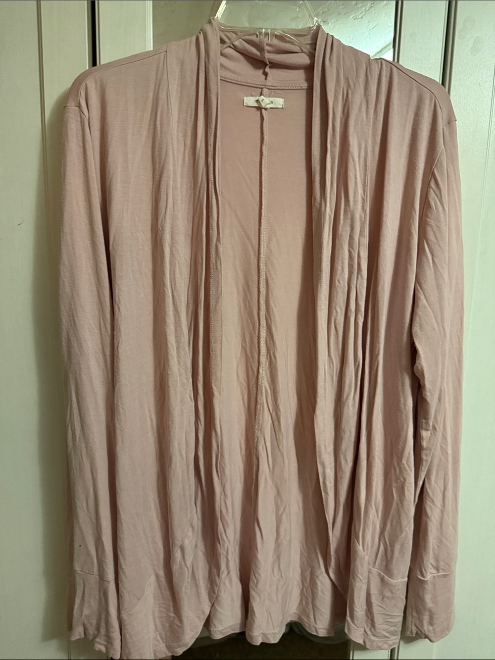Maurices Blush Pink Open Front Cardigan